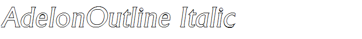 AdelonOutline Italic