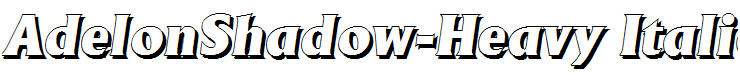 AdelonShadow-Heavy Italic