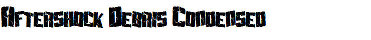 Aftershock Debris Condensed