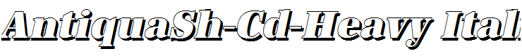 AntiquaSh-Cd-Heavy Italic