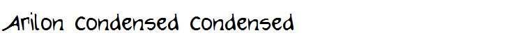 Arilon Condensed Condensed