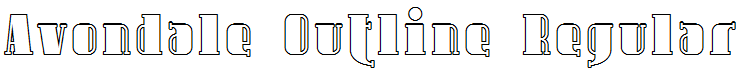Avondale Outline Regular