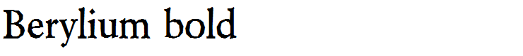 Berylium bold