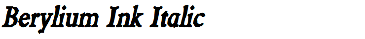 Berylium Ink Italic