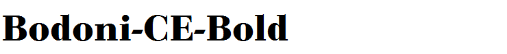 Bodoni-CE-Bold