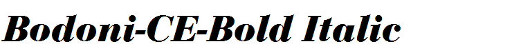 Bodoni-CE-Bold Italic