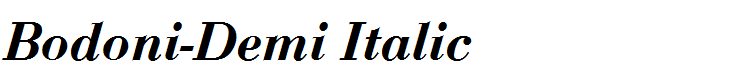 Bodoni-Demi Italic