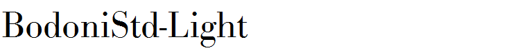 BodoniStd-Light