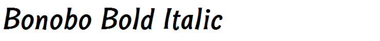 Bonobo Bold Italic