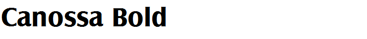 Canossa Bold