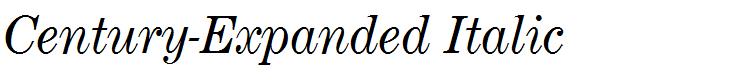 Century-Expanded Italic