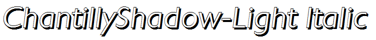 ChantillyShadow-Light Italic