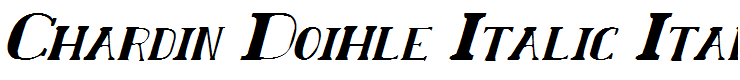 Chardin Doihle Italic Italic