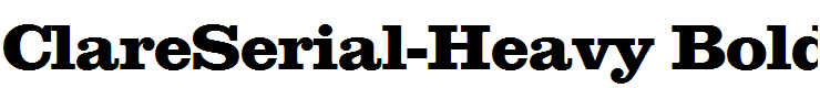 ClareSerial-Heavy Bold