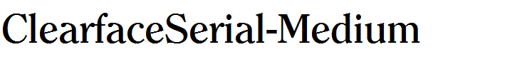 ClearfaceSerial-Medium