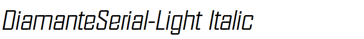 DiamanteSerial-Light Italic