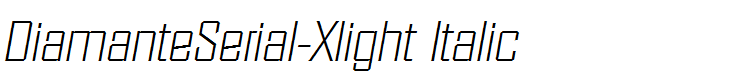 DiamanteSerial-Xlight Italic