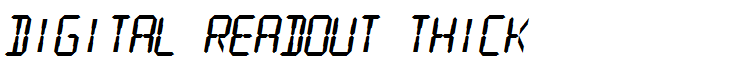 Digital Readout Thick