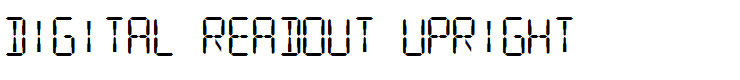 Digital Readout Upright