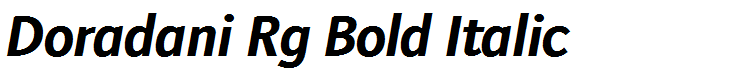 Doradani Rg Bold Italic