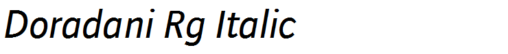 Doradani Rg Italic