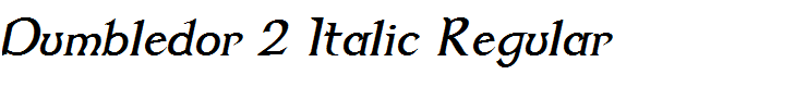 Dumbledor 2 Italic Regular