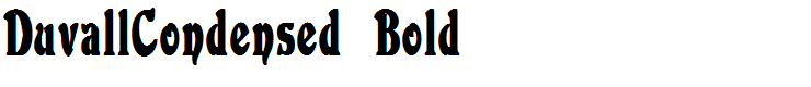 DuvallCondensed Bold