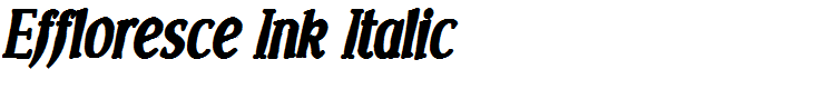 Effloresce Ink Italic