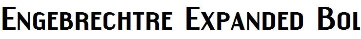 Engebrechtre Expanded Bold