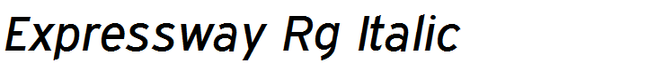 Expressway Rg Italic