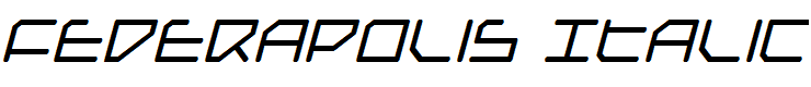 Federapolis Italic Italic