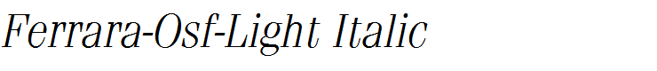 Ferrara-Osf-Light Italic