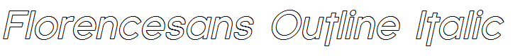 Florencesans Outline Italic