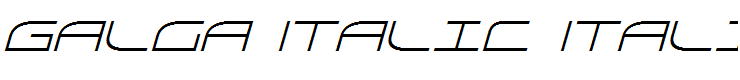 Galga Italic Italic