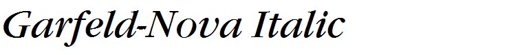 Garfeld-Nova Italic