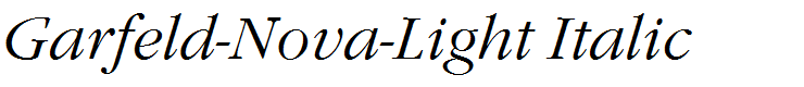 Garfeld-Nova-Light Italic