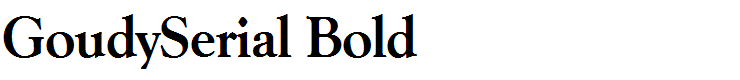 GoudySerial Bold