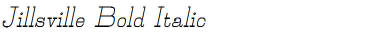 Jillsville Bold Italic