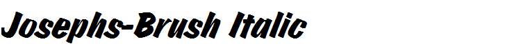 Josephs-Brush Italic