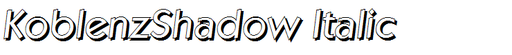 KoblenzShadow Italic