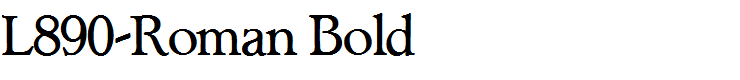L890-Roman Bold