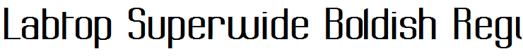 Labtop Superwide Boldish Regular