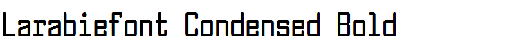 Larabiefont Condensed Bold