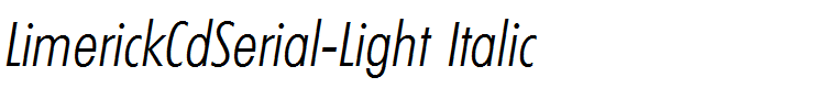 LimerickCdSerial-Light Italic