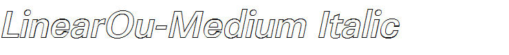 LinearOu-Medium Italic