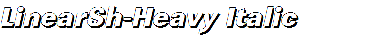 LinearSh-Heavy Italic