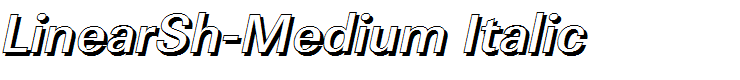 LinearSh-Medium Italic