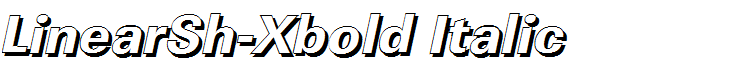 LinearSh-Xbold Italic