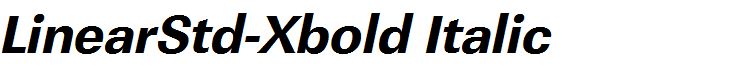 LinearStd-Xbold Italic