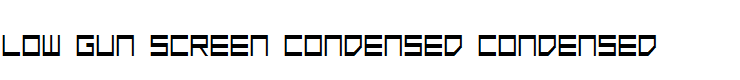Low Gun Screen Condensed Condensed